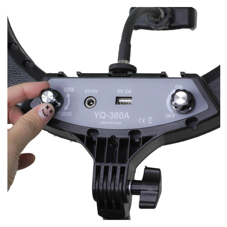 رینگ لایت مدل YQ-360A ا YQ-360A بدون پایه{اصلی}