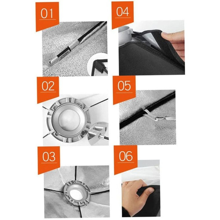 سافت باکس گودکس Godox 80×120 SoftBox گرید دار