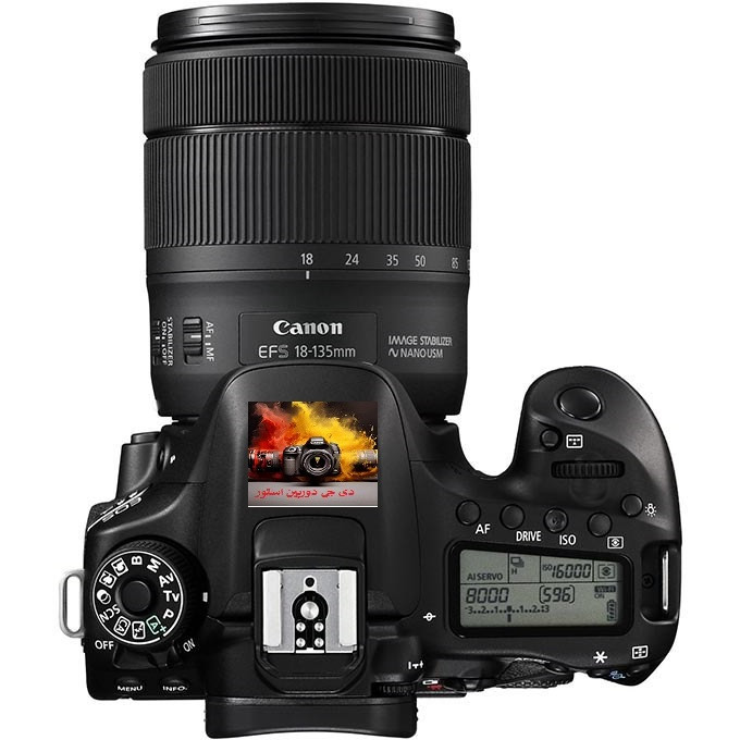 دوربین دیجیتال کانن مدل EOS 80D با لنز 135-18 میلی متر IS USM درحد اکبند